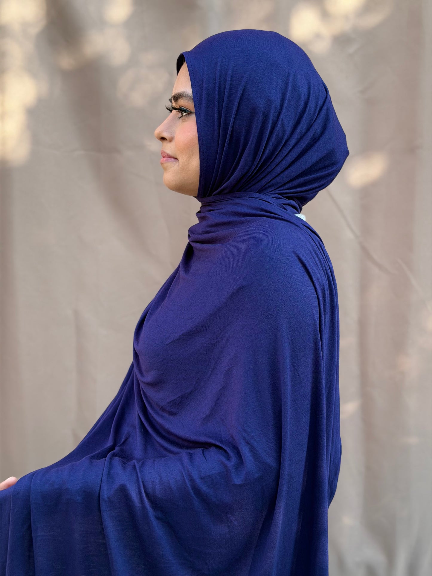 Royal Blue Jersey Hijab