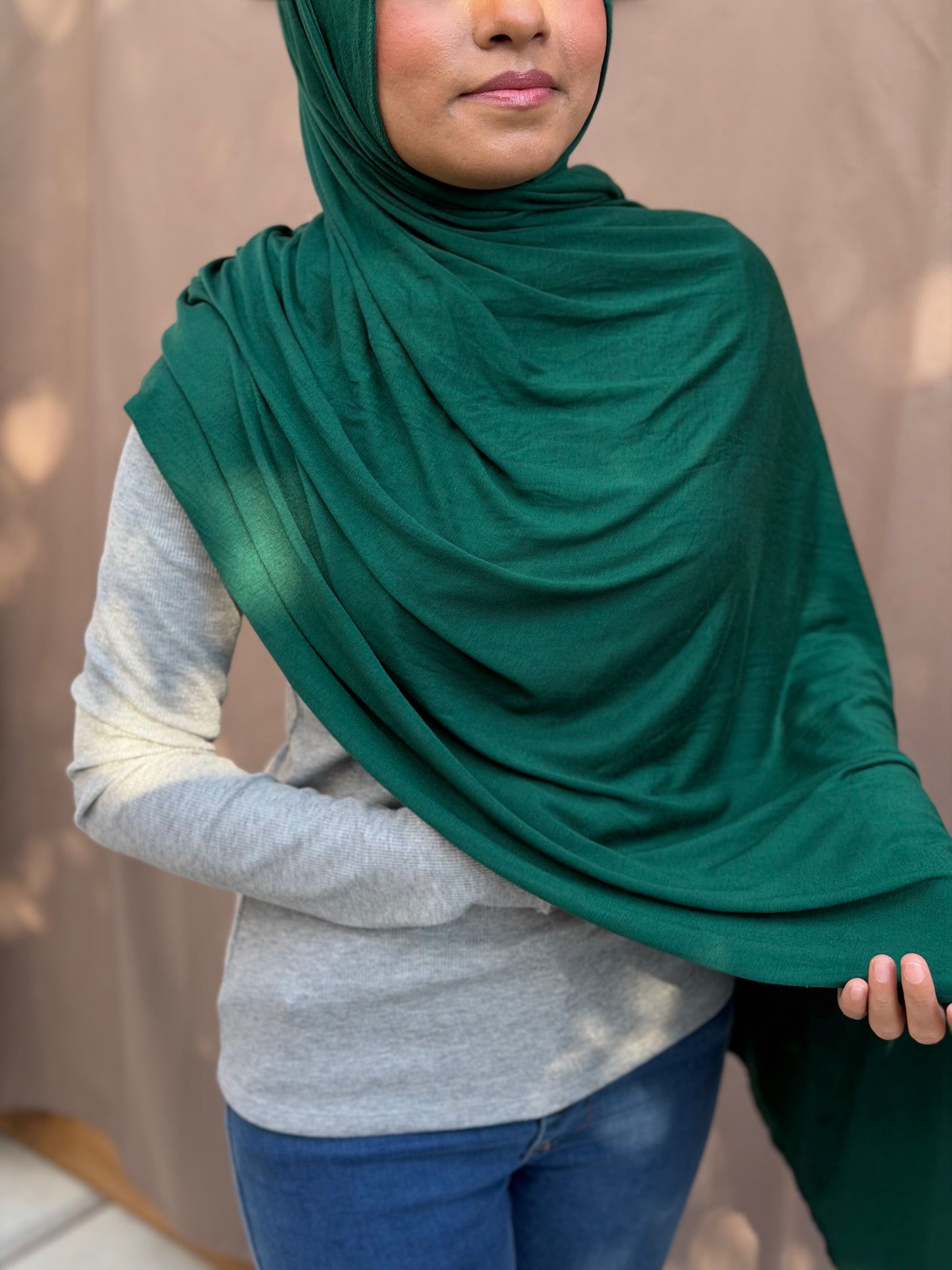 Forest Green Jersey Hijab
