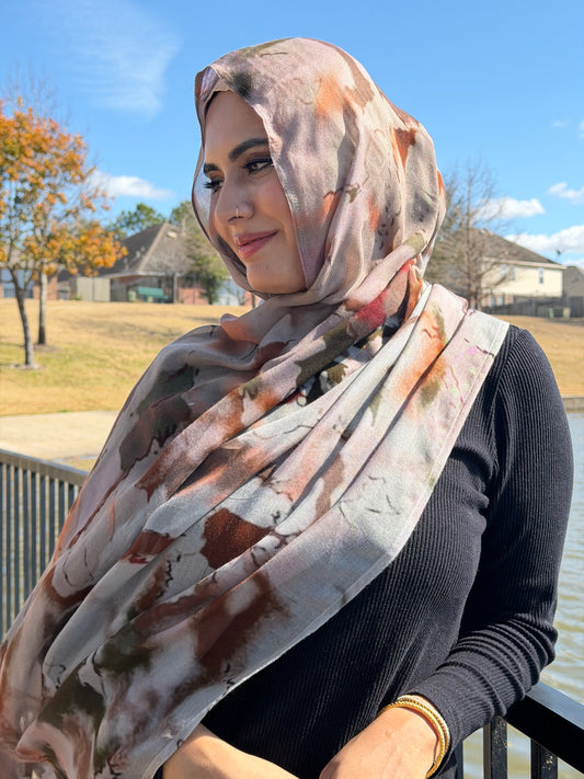 Blush Canva Watercolor Hijab