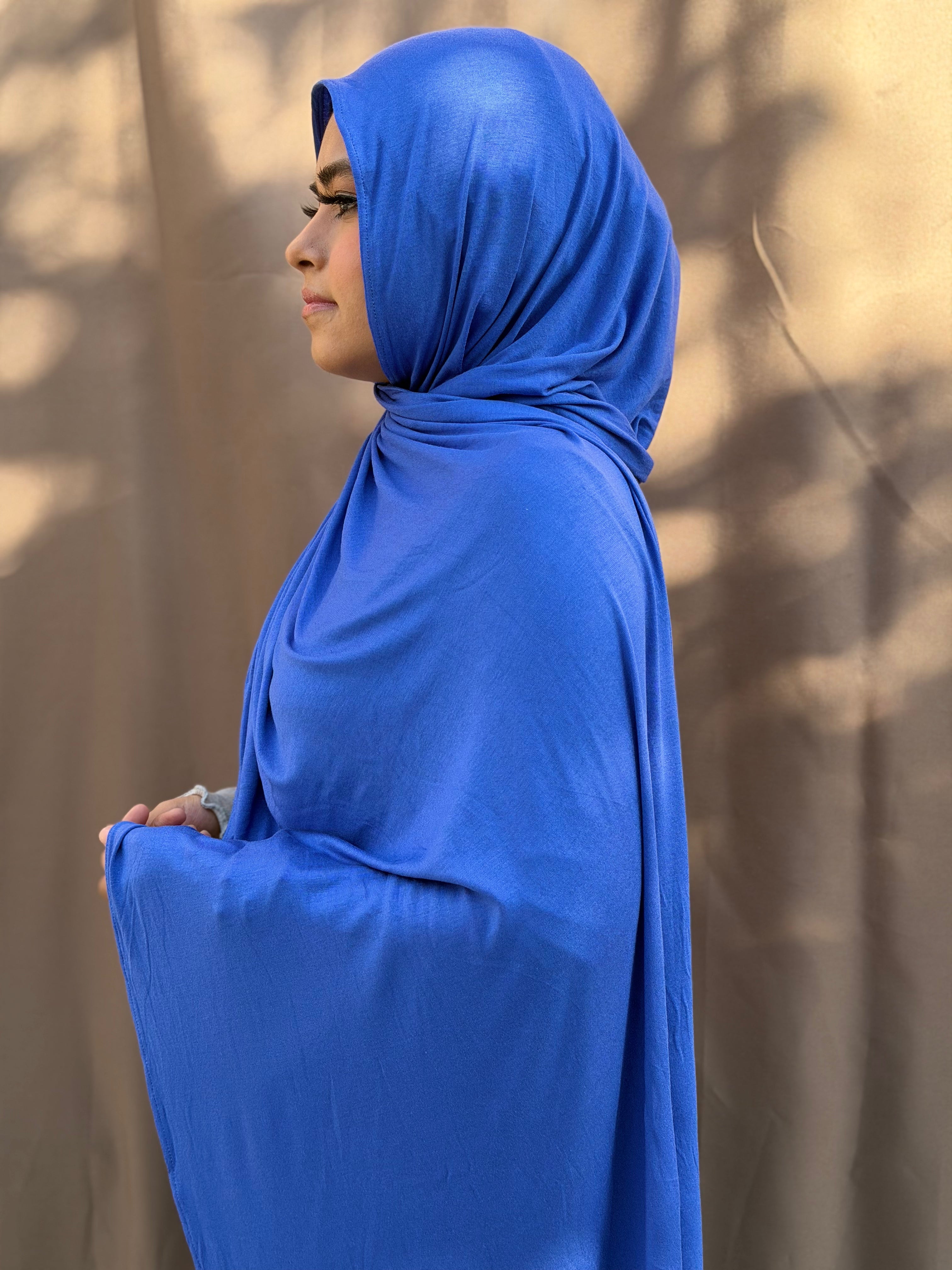 Cobalt Blue Jersey Hijab