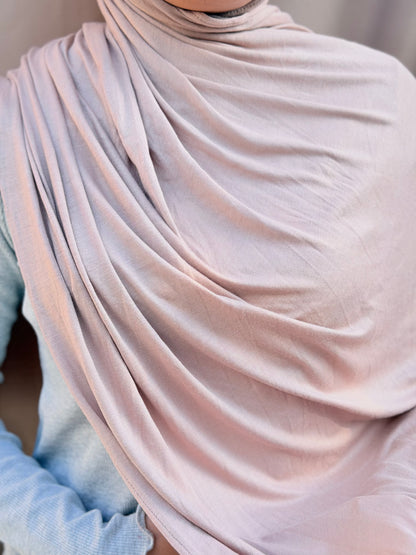 Nude Beige Jersey Hijab