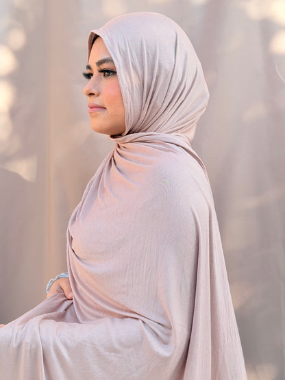 Nude Beige Jersey Hijab