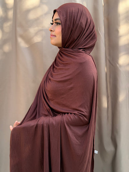Cocoa Brown Jersey Hijab