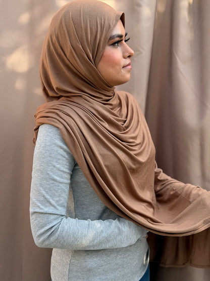 Camel Brown Jersey Hijab