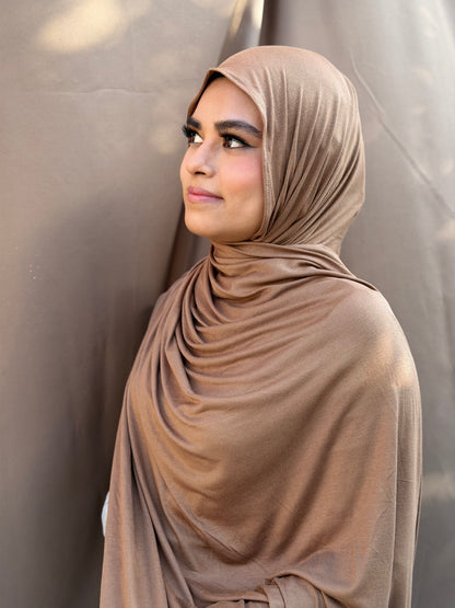 Camel Brown Jersey Hijab