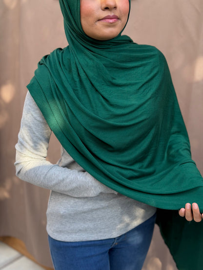 Forest Green Jersey Hijab