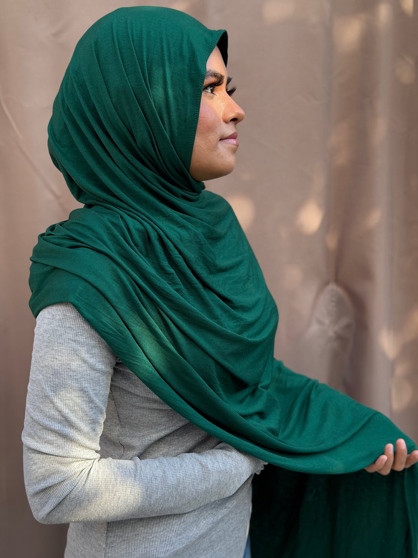 Forest Green Jersey Hijab