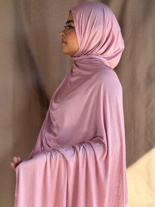 Rose Pink Jersey Hijab