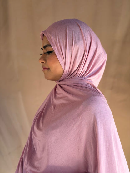 Rose Pink Jersey Hijab