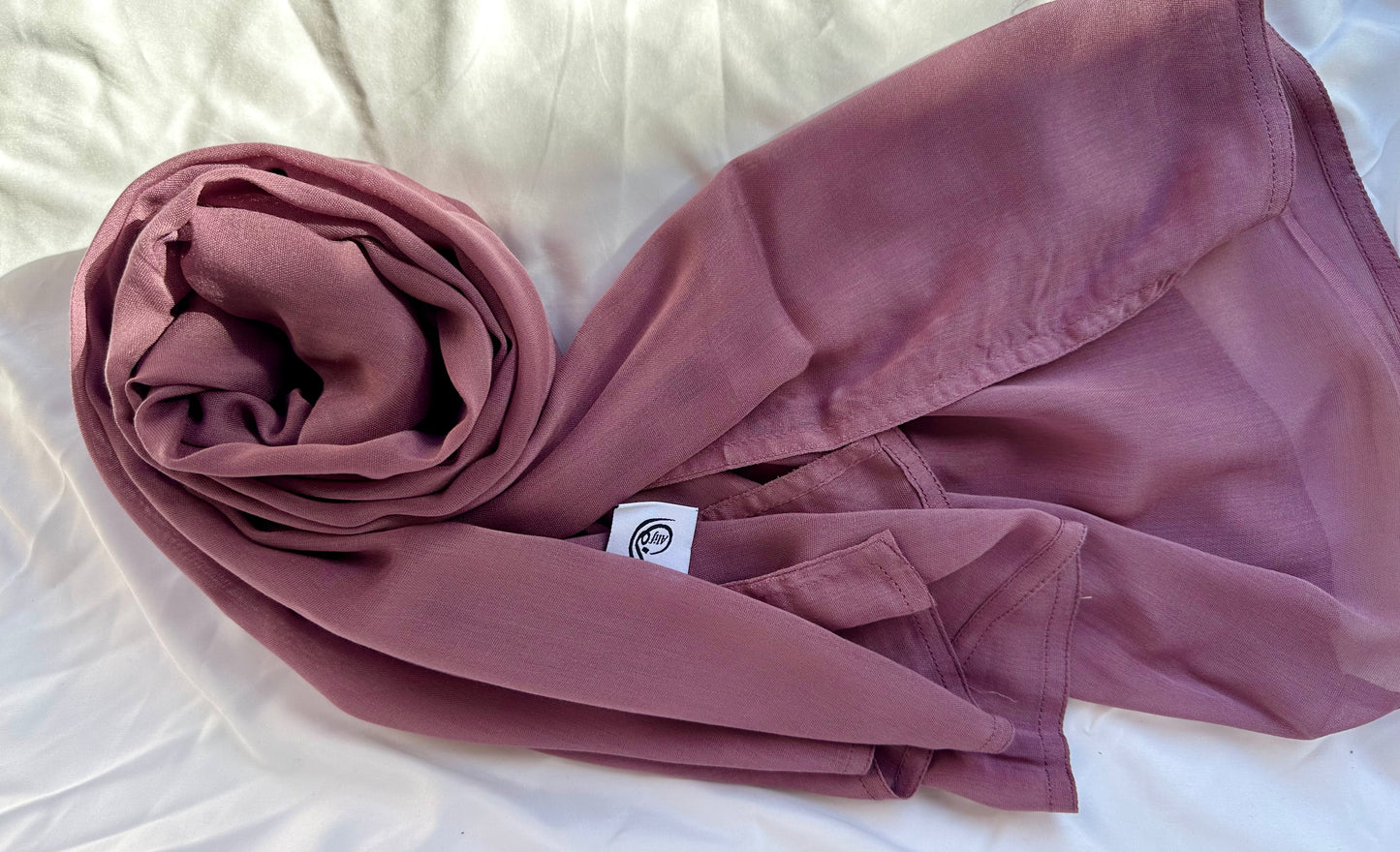 Printed georgette scarf with pastel florals – light, airy, and easy to pair with any outfit. Lilac modal hijab soft breathable lightweight non-slip long scarf for Muslim women modest headscarf for everyday wear prayer work travel casual hijab