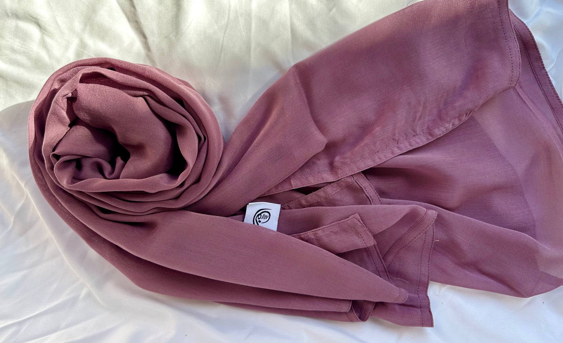 Printed georgette scarf with pastel florals – light, airy, and easy to pair with any outfit. Lilac modal hijab soft breathable lightweight non-slip long scarf for Muslim women modest headscarf for everyday wear prayer work travel casual hijab