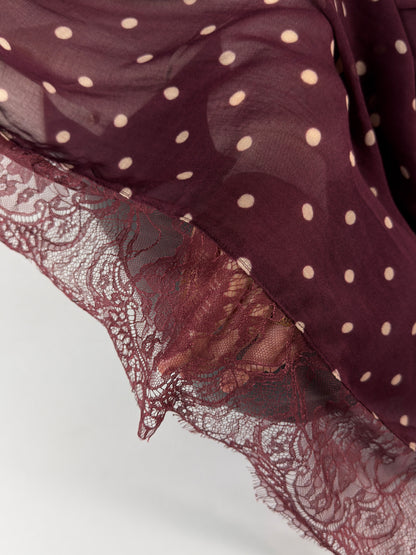 Rouge Noir Polka Lace