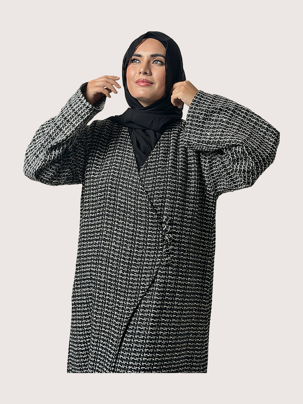Amira Tweed Abaya Coat Set