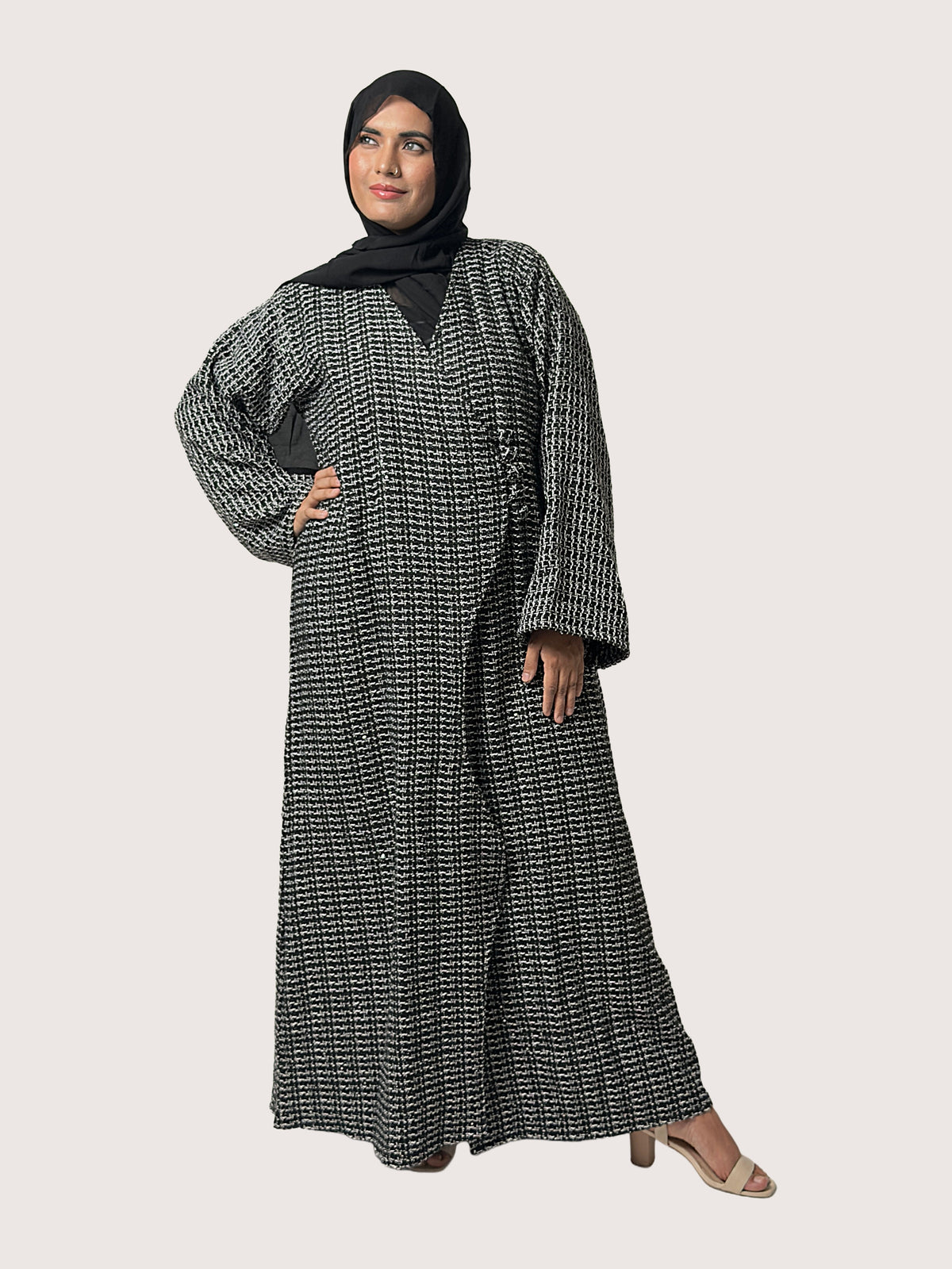 Amira Tweed Abaya Coat Set