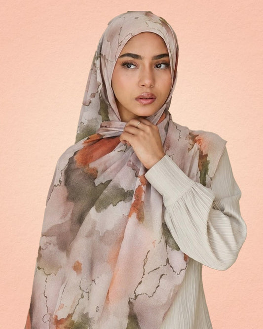 Elegant Turkish Hijab - Silk Scarf by Zoya Z