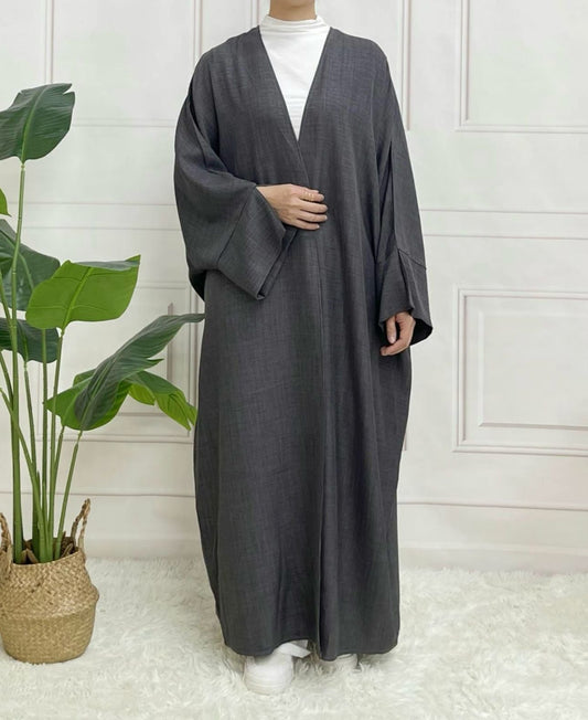Mauve Cotton Abaya – Lightweight, breathable, and modest design by Zoya Z