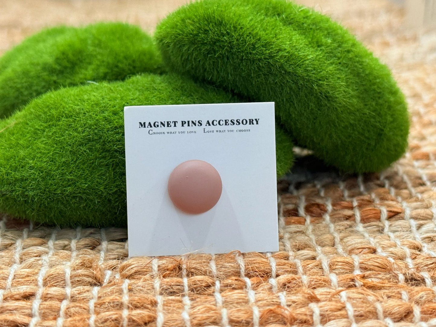 Taupe hijab magnet with strong hold and elegant finish, designed for secure, snag-free styling with a versatile neutral tone.
